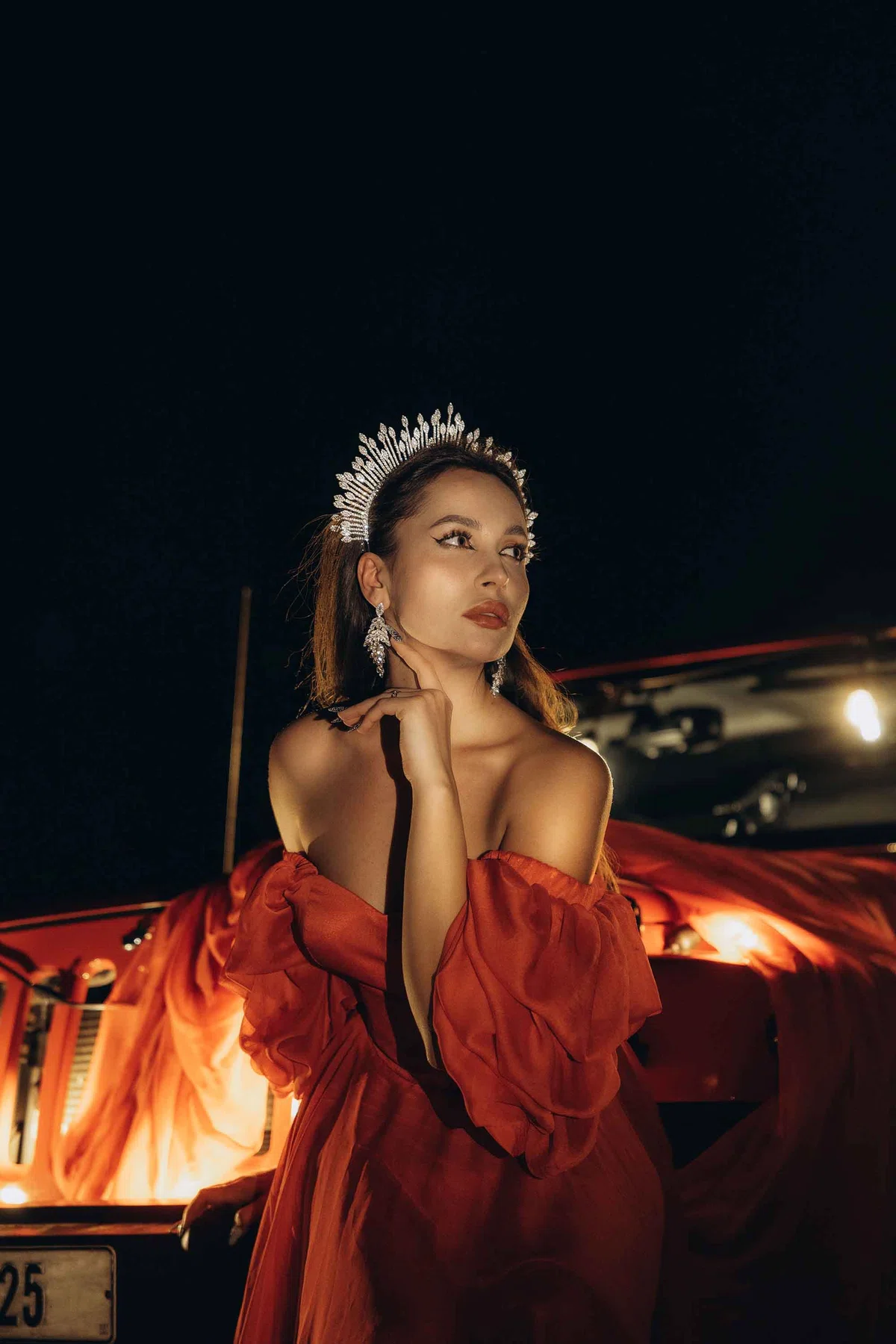 Modern Red Tulle view 2