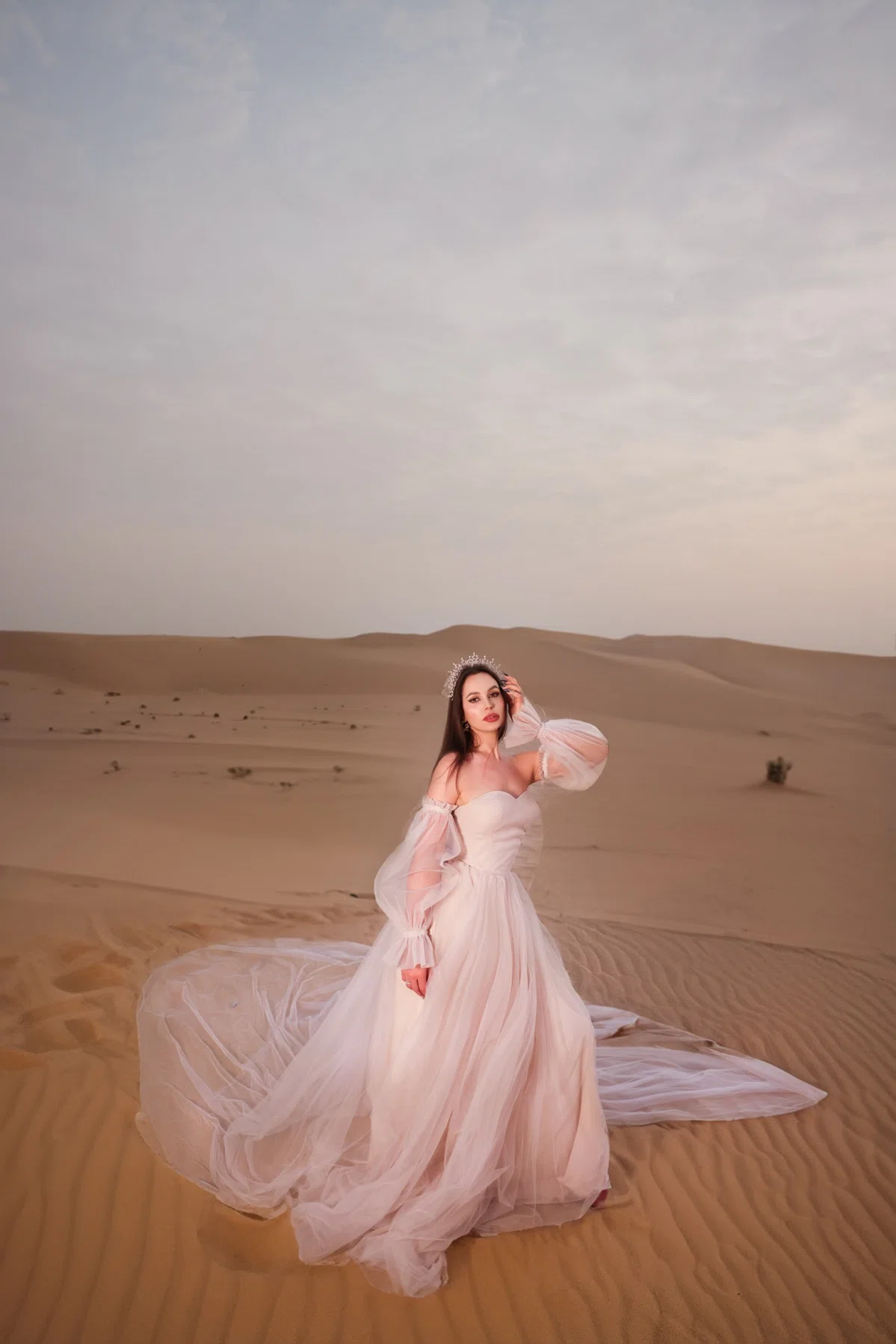 Flying dress photoshoot in Dubai
