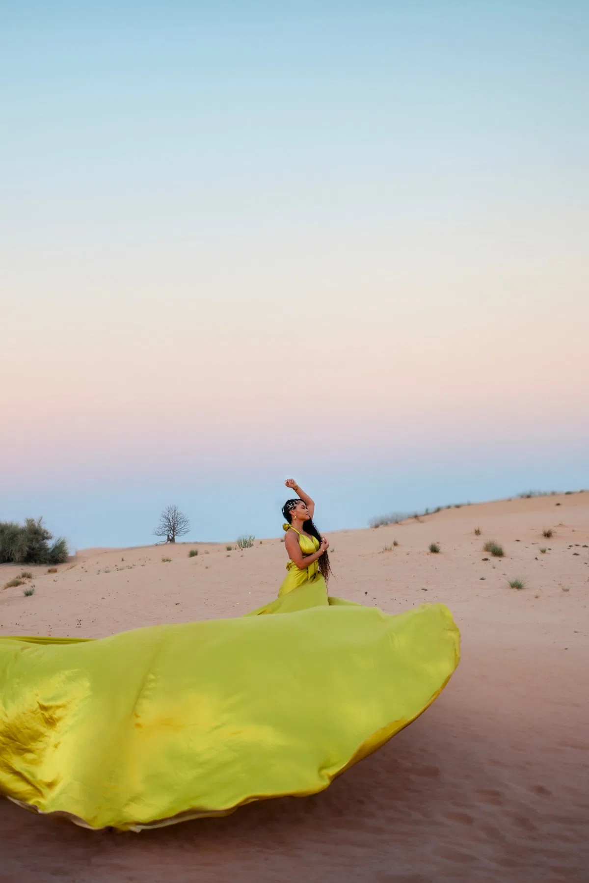 Single Flying Dress photography